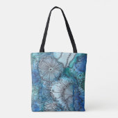 Busy Blue Canvas tas (Achterkant)