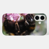 Busy Bumblebee et coque iphone de fleurs roses (Verso (horizontal))