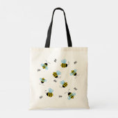 Busy Buzzing Bumble Bees Tote Bag (Dos)