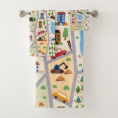 Busy City Roads Kinderen Bath Bad Handdoek (Insitu)