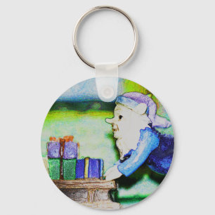 Busy Elf van Shirley Taylor Sleutelhanger