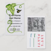 Busy Honey Bee Photo personnalisée Appels Cartes d (Devant / Derrière)