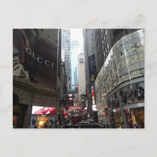 Busy Hong Kong Street Briefkaart