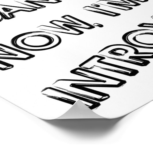 Busy Introverting Funny Poster (Coin)