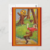 Busy Jack O'Lantern Halloween-kaarten en -Briefkaa Briefkaart (Voorkant / Achterkant)
