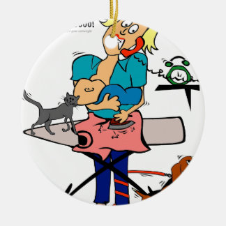 Busy mama keramisch ornament