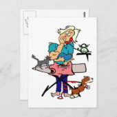 Busy mama Moederdag, ZSSG Briefkaart (Voorkant / Achterkant)