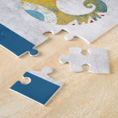 Busy Pi Symbol Jigzaag Puzzle Legpuzzel (Zijkant)