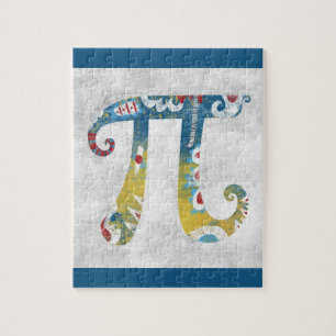 Busy Pi Symbol Jigzaag Puzzle Legpuzzel
