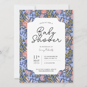Busy Retro Bohemian Daffodil gooide bloemen Kaart