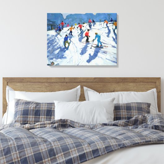 Busy Ski Lofer 2004 Canvas Afdruk (Insitu (Slaapkamer))