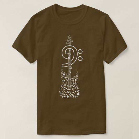 But Clef Bass Guitar T-shirt (Design voorkant)