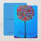 BUT DE CARTE DE REMERCIEMENTS DE LA VIE (Devant / Derrière)