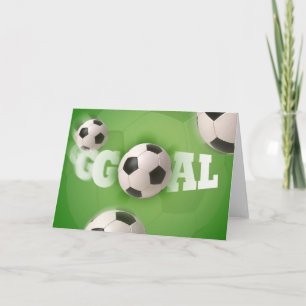 But de football de balle de football - Carte de vo