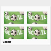 But de football de balle de football - Sticker (Feuille)