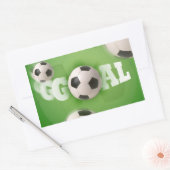 But de football de balle de football - Sticker (Enveloppe)
