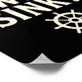 But Did We Sink Funny Boating Captain Sailor Saili Poster (Hoek)