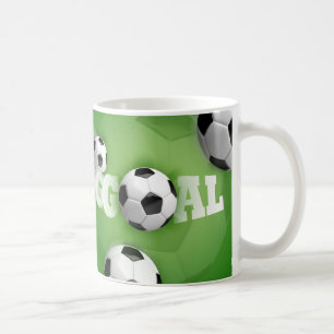 But du football de ballon de football - tasse
