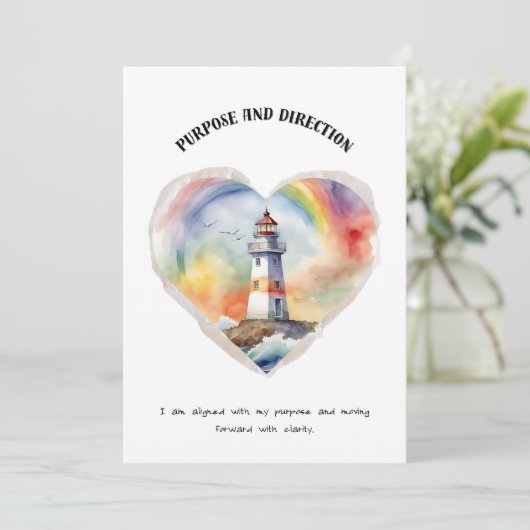 But et orientation Carte d'affirmation positive (Debout devant)