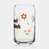 But First Bismillah Clear Glass Can Wildflowers (Verso)