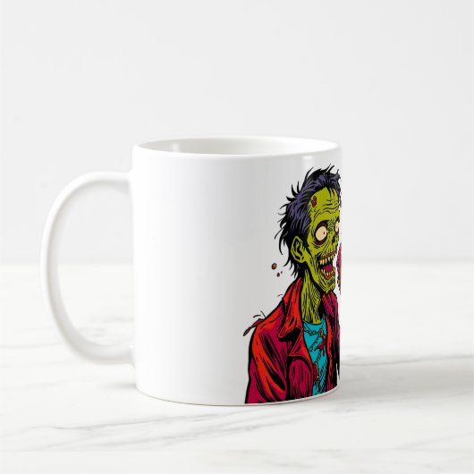 But First Brains Mug | Funny Zombie Coffee Cup (Gauche)