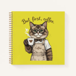 But First, Coffee Cat Notitieboek