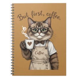 But First, Coffee Cat Notitieboek