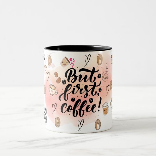But First, Coffee – Cute Aesthetic Coffee Mug  (Centre)