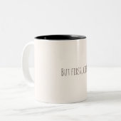But First, Coffee – Minimalist Coffee Quote Mug (Devant gauche)
