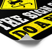 But Officer The Sign Said Do A Burnout Funny Car L Poster (Hoek)