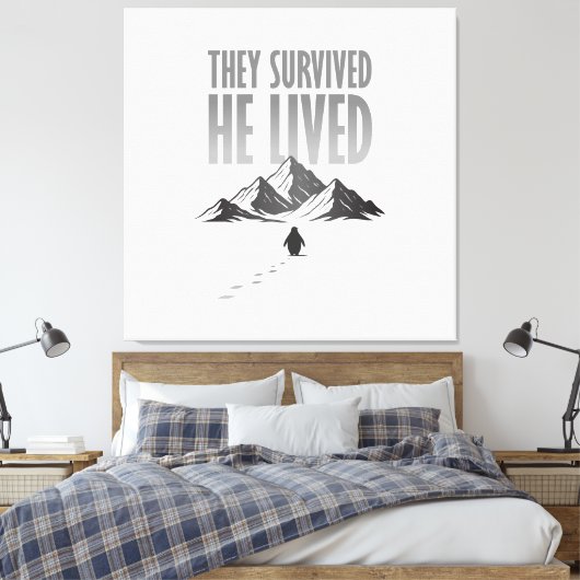 But Why Nihilist Penguin Motivation Canvas Afdruk (Insitu (Slaapkamer))