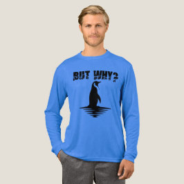 But Why Penguin, Penguin Walking Graphic Tri-Blend Shirt