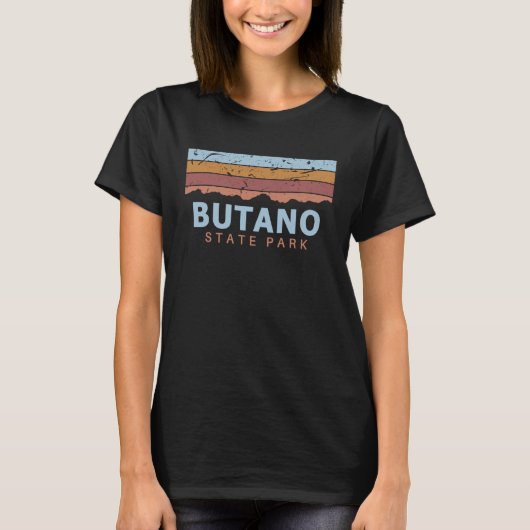 Butano State Park California Retro Cool T-shirt (Voorkant)