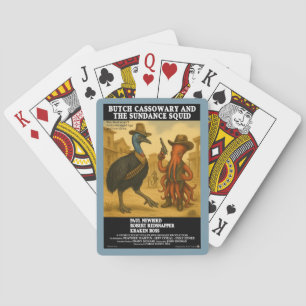 Butch Cassowary & de Sundance Squid Pokerkaarten