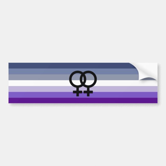Butch Lesbische Pride Bumpersticker (Voorkant)