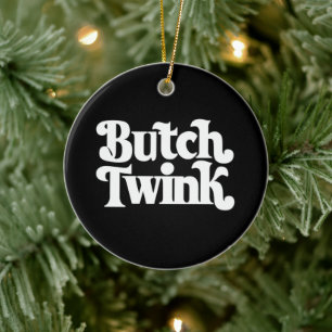 Butch Twink LGBTQ Pride Maand Keramisch Ornament