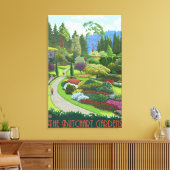 Butchart Gardens - Brentwood Bay Canvas Afdruk (Insitu (Woonkamer))