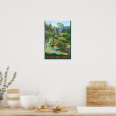 Butchart Gardens - Brentwood Bay Poster (Keuken)