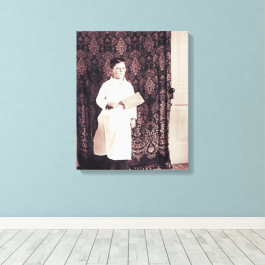 Butcher Boy 1890 met klaverfoto Canvas Afdruk (Insitu (Houten vloer))