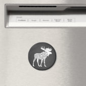 Butcher diagram meat cuts clock hunting moose magneet (Insitu (Vaatwasser))