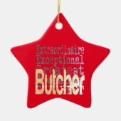 Butcher Extraordinaire Keramisch Ornament (Voorkant)