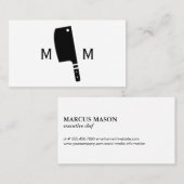 Butcher Knife Monogram Visitekaartje (Voorkant / Achterkant)