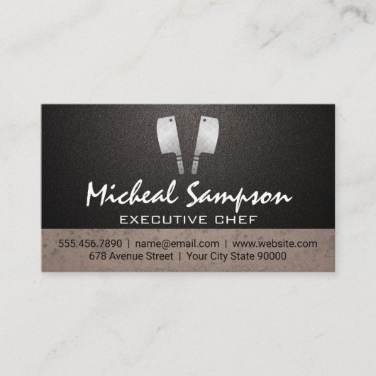 Butcher Knives | Chef Visitekaartje (Voorkant)