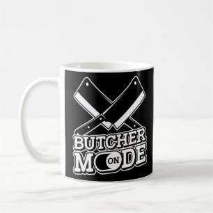 Butcher Mode on Kitchen Knife Cutting Meat Job Bu Koffiemok