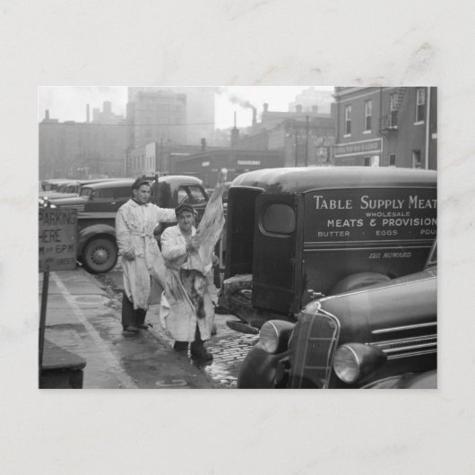 Butcher Shop Boys, 1938 Briefkaart (Voorkant)