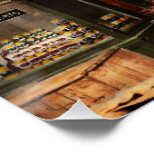 Butcher - Vlees met prijs 1916 Perfect Poster (Hoek)