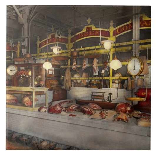 Butcher - Vleespartij 1926 Tegeltje (Voorkant)