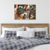 Butcher's Stall (van Pieter Aertsen) Canvas Afdruk (Insitu (Slaapkamer))