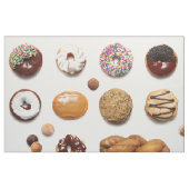 Butées toriques pointillées sur le blanc, tissu (Fat Quarter)