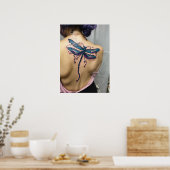 BUTERFLY AVEC TATTOO RETOUR POSTER DE FILLE (Cuisine)